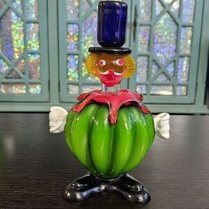 Collectible Murano Glass Pepper Clown Figurine